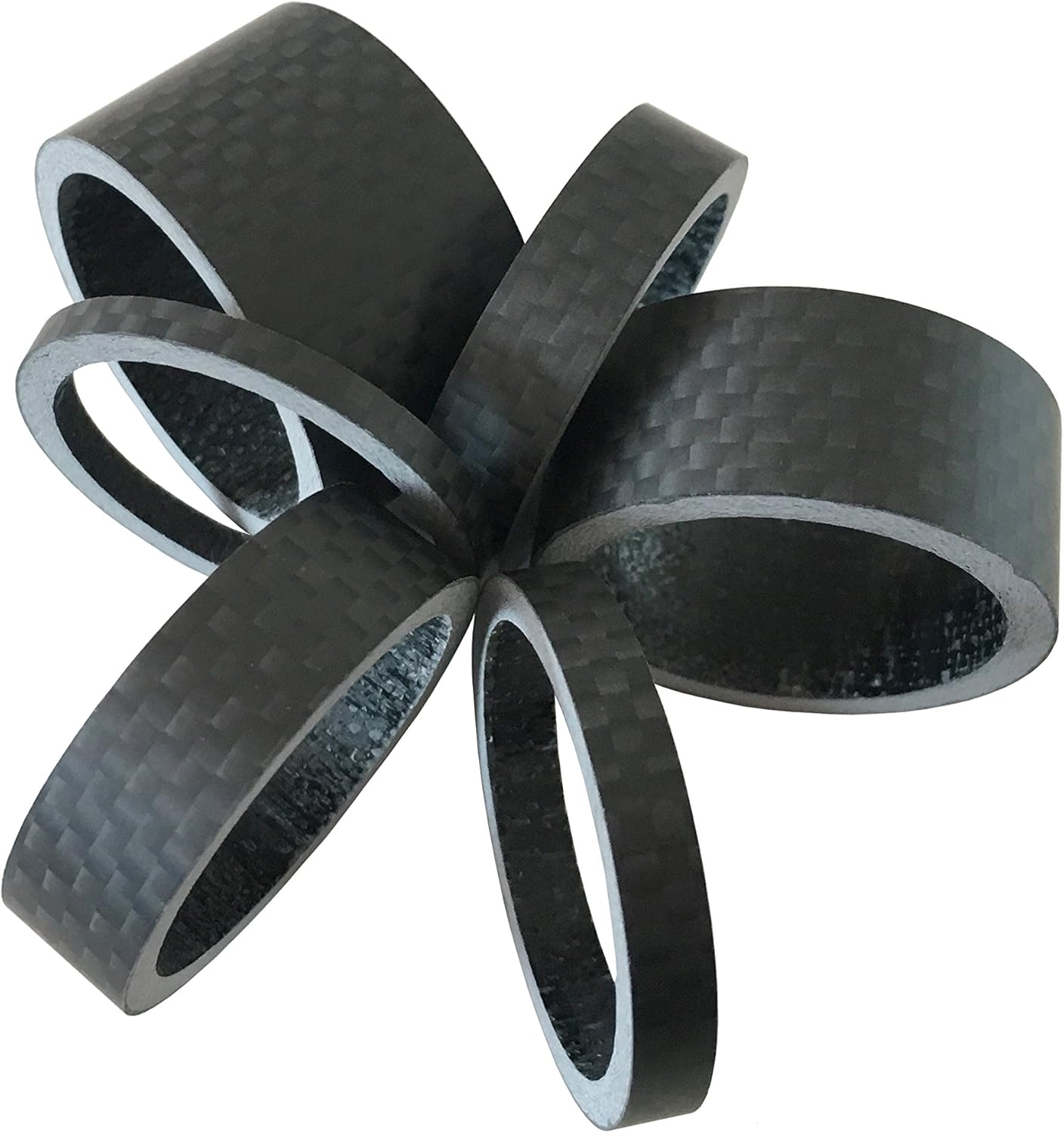 Buy Deer U Carbon Fiber Headset Spacer Stem Spacer 6 7 8 Pcs Set 1 1 8 Inch 2 3 5 8 10 12 15 30mm For Mtb Road Bike Santa Cruz Haro Mongoose Gt Giant Trek Cannondale Scott Yeti