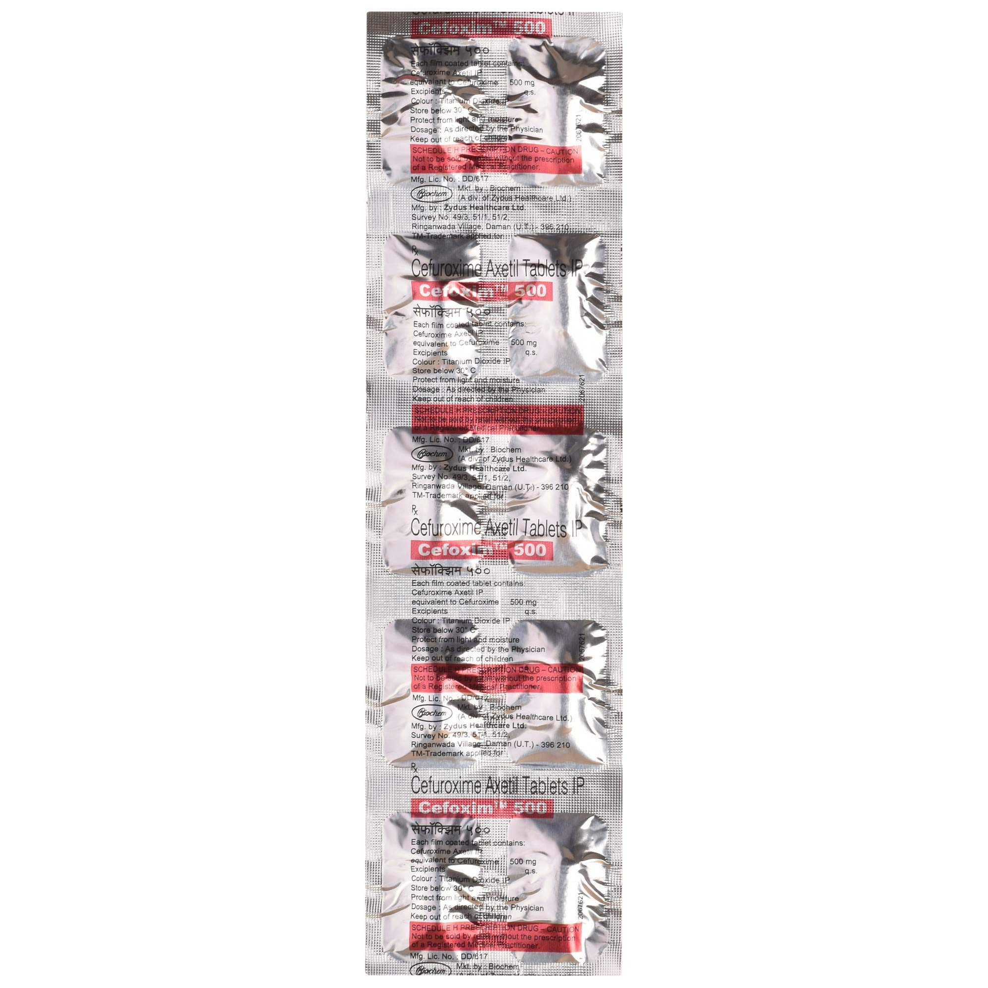 Cefoxim 500 - Strip of 10 Tablets
