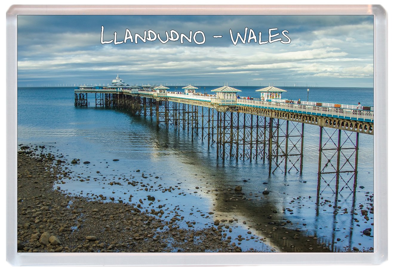 Llandudno - Pier - Wales - 96 x67mm Jumbo Fridge Magnet ID888