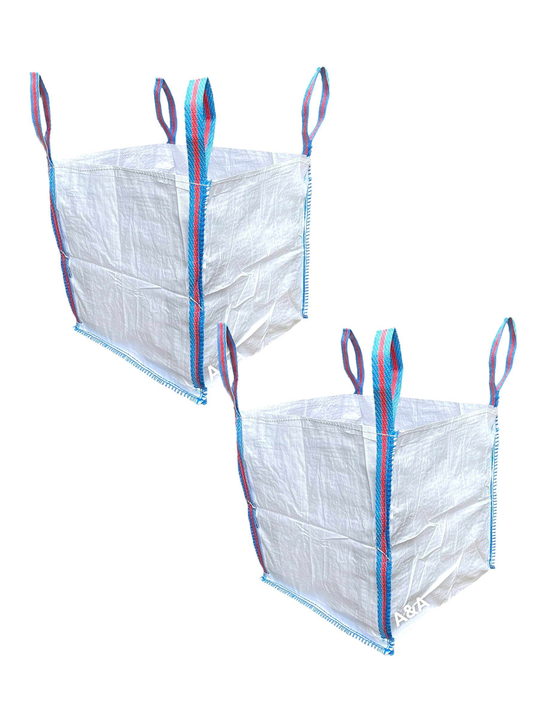 Sponsored Ad – A&A SUPPLIES UK - 2 x 1/2 Half a Tonne FIBC Bulk Builders Bags Strong Garden Waste Heavy Duty Industrial Woven Material Jumbo Sacks Ton GB (2)