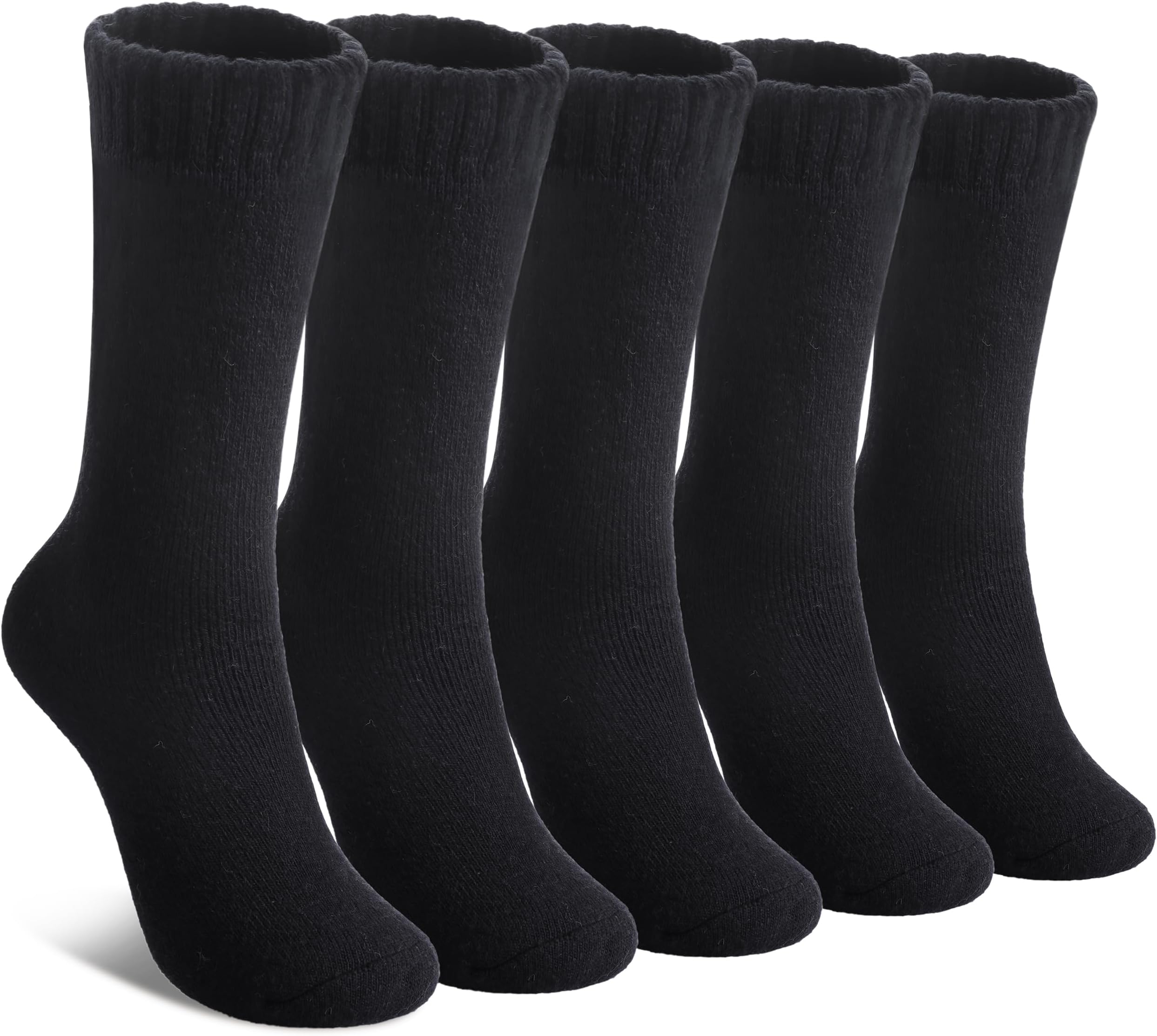 LINEMINWool Socks for Women Winter Warm Hiking Thick Warm Cozy Boot Crew Gift Socks 5 Pairs
