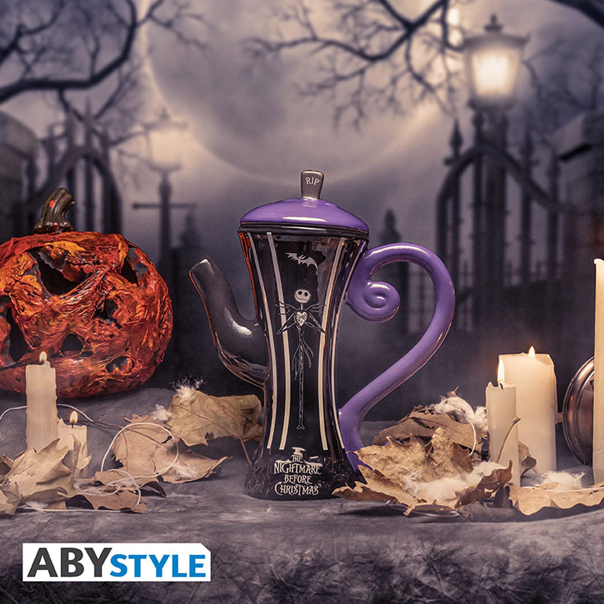 Tetera de Cerámica Pesadilla Antes de Navidad Modelo Jack Skellington