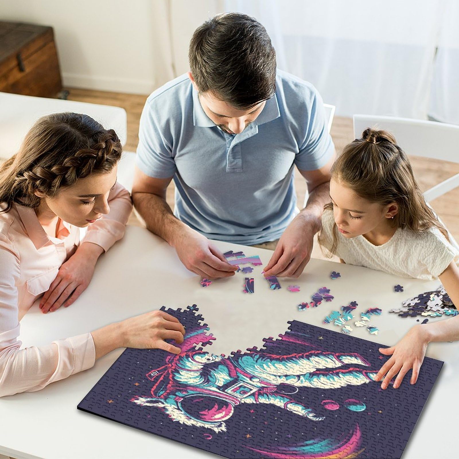Astronaut Puzzle 1000 sztuk Puzzle Dla Dorosłych Drewniane Puzzle Gra Edukacyjna Dla Dorosłych Wyzwanie Zabawka Prezent Dla Wszystkich Kobiet I Mężczyzn 1000 sztuk (75 x 50 cm)