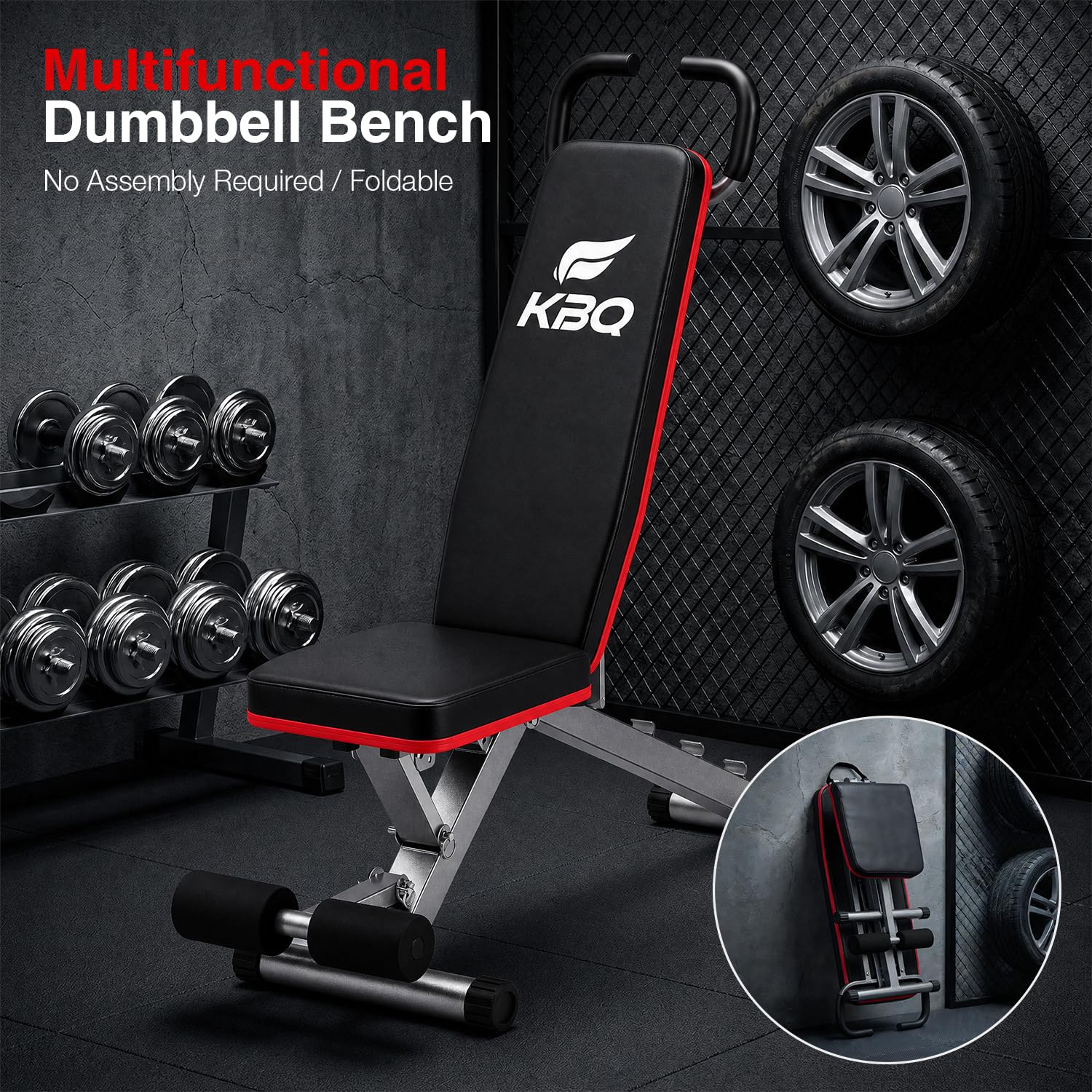 Adjustable Exercise Chair for Home Gym – Foldable Back Extension Bench for Core, Hip & Lower Back Workout – Multi-Functional Hyperextension Bench for Full-Body Exercise（with Illustrated Training Action Guide）