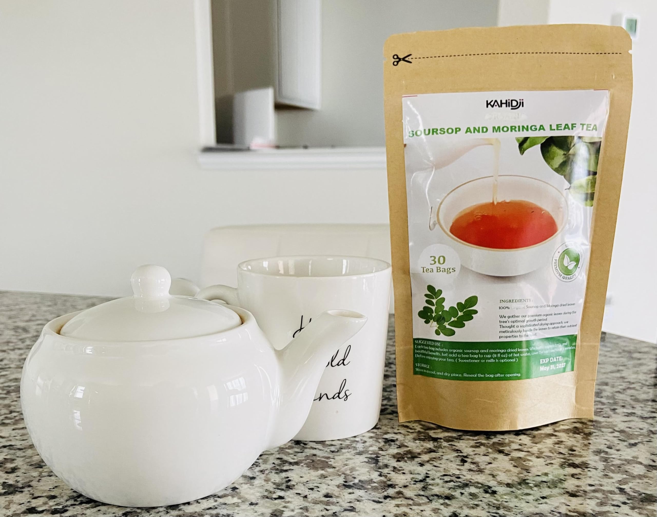 Soursop & Moringa Leaves Tea – 30 Bags | 100% Pure Leaves