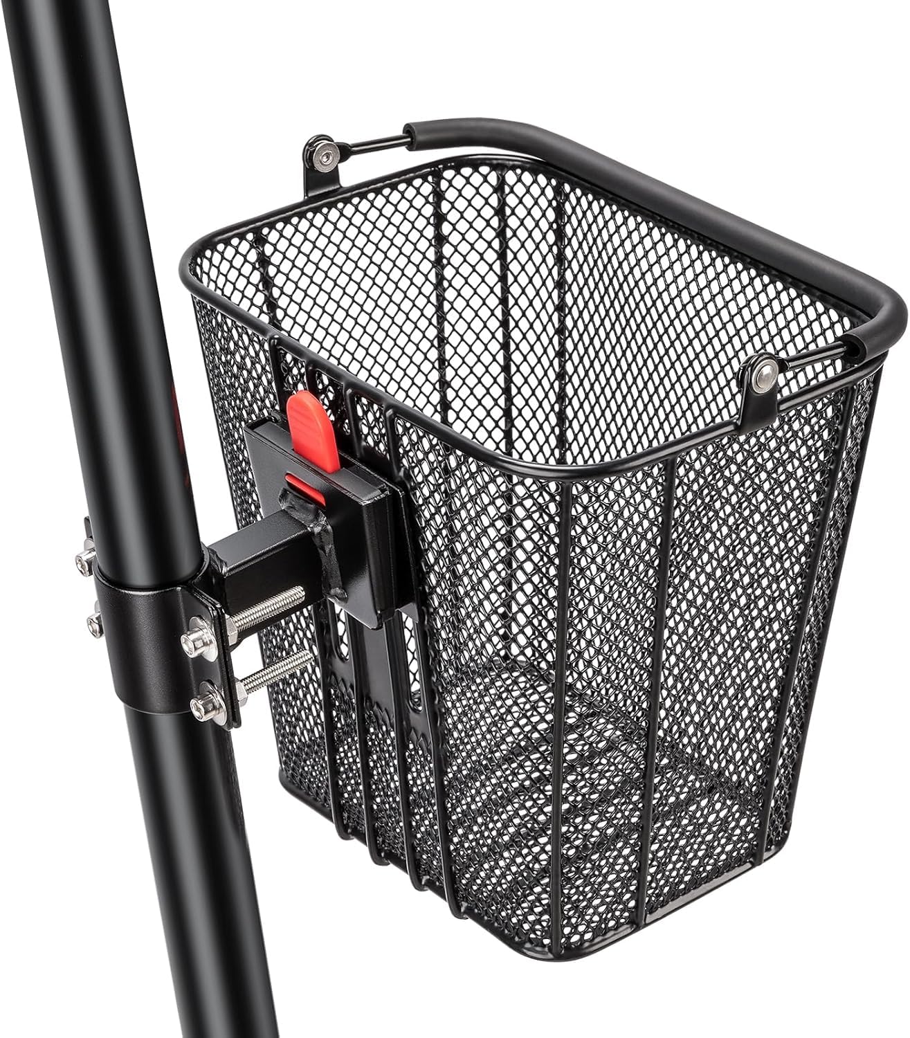 CXWXC Scooter‑Korb mit Griff – Schnell Abnehmbarer Frontkorb für E‑Scooter – Fahrradkorb mit Fester Halterung, passend für Klappräder, Tret- und Knie‑Scooter