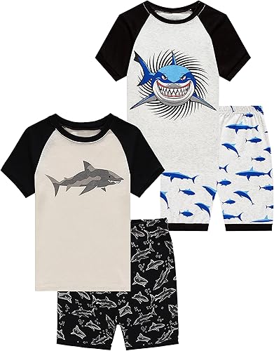 Pijama Family Feeling para niño, conjunto de pijama con short, 100% algodón