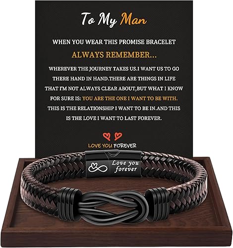 Inspirational Gifts for Men Morse Code Bracelets Mens Bracelets Graduation Gifts for Him Fathers Day Adjustable Leather Bracelet Motivational Birthday Annivesary Jewelry Stocking Stuffers for Men