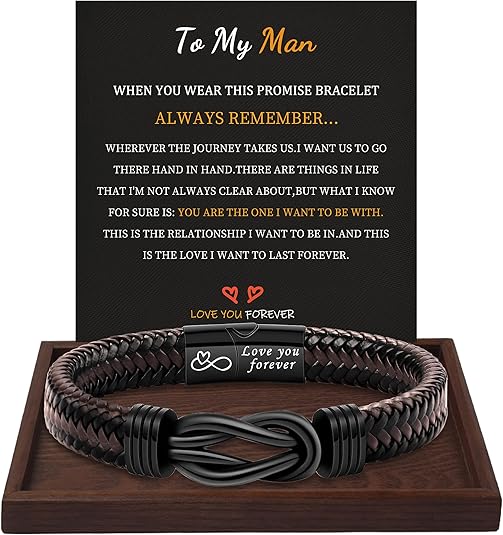 Inspirational Gifts for Men Morse Code Bracelets Mens Bracelets Graduation Gifts for Him Fathers Day Adjustable Leather Bracelet Motivational Birthday Annivesary Jewelry Stocking Stuffers for Men