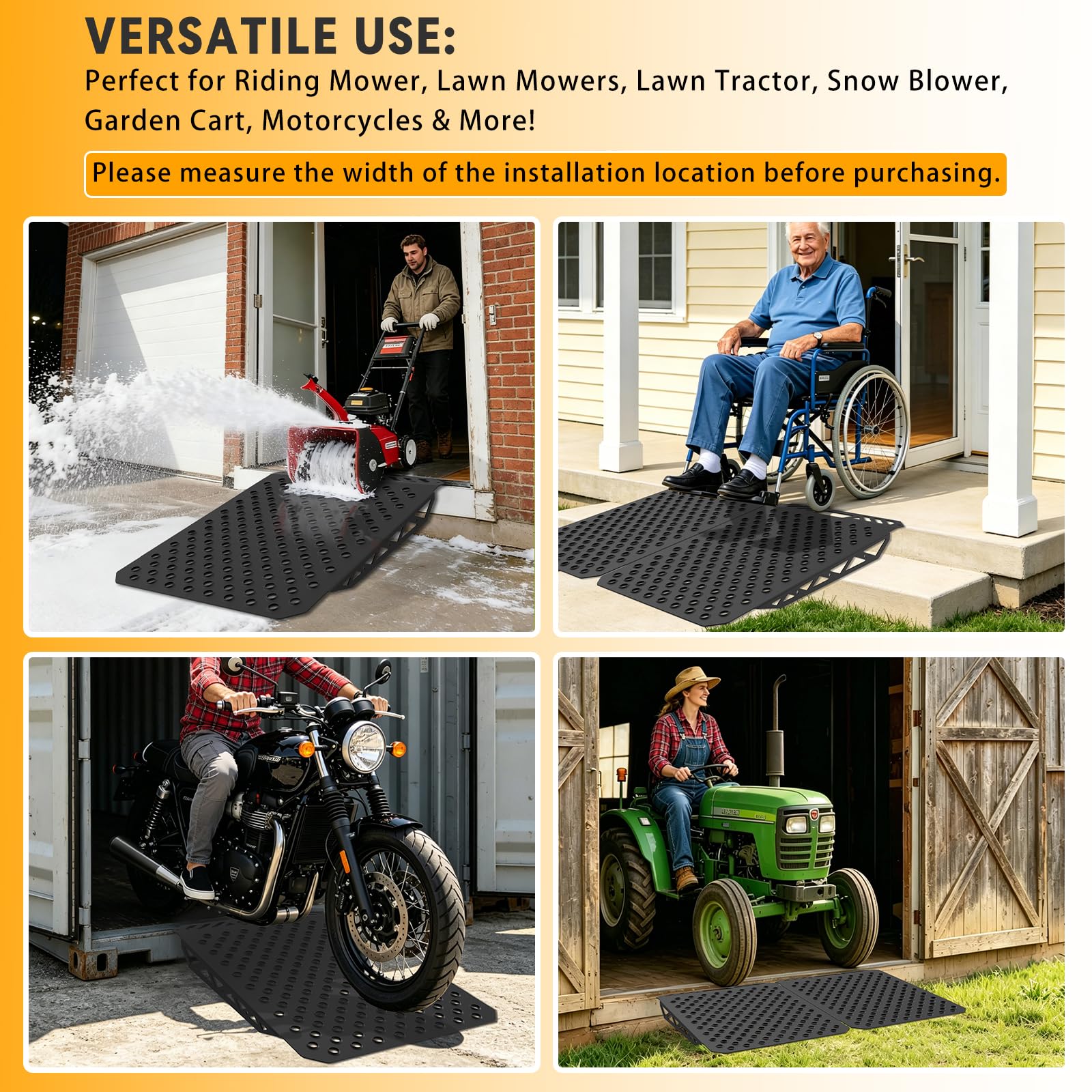 Heavy-Duty Shed Ramps for Lawnmowers -5