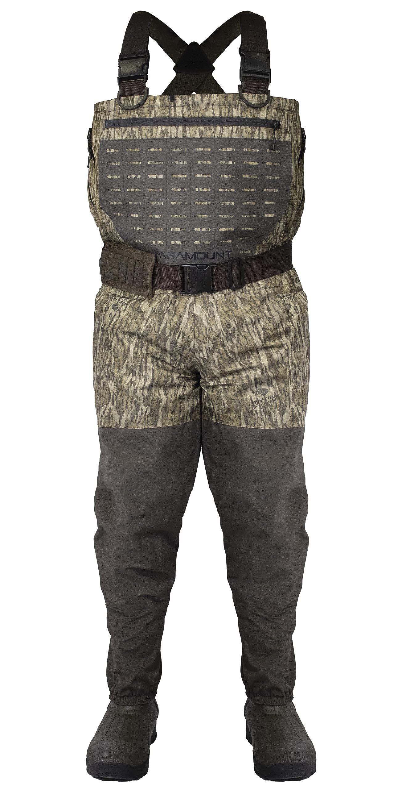 Paramount Outdoors Summit Insulated Breathable Camo Duck Hunting Chest Wader 1600 gram Boots (Bottomland, 10)