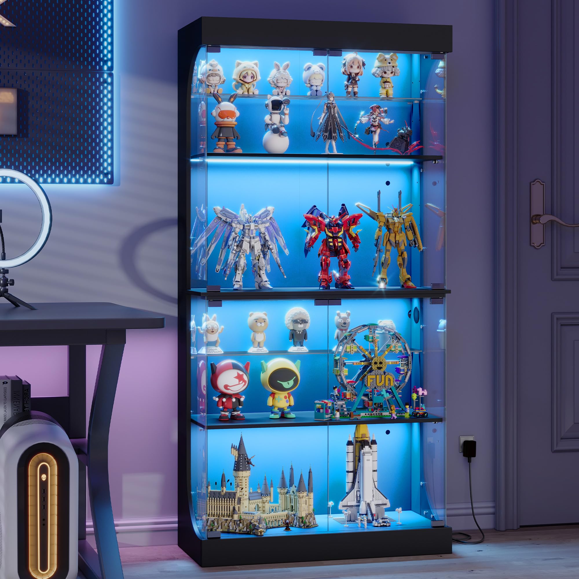 hzuaneri vitrine avec portes vitrées