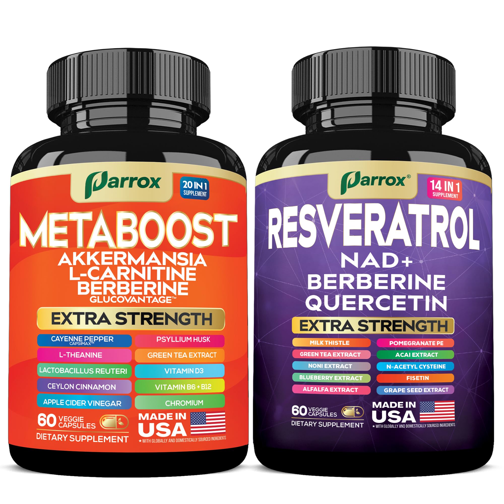 resveratrol-l-carnitine Amazon.com: Parrox Metaboost & Resveratrol Bundle – 20-in-1 Plant-Based  GLP-1 Support with Berberine, Akkermansia, L-Carnitine + 14-in-1  Antioxidant Complex with NAD+, Quercetin & NAC : Health & Household