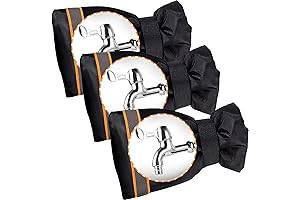 5.9" W x 7.7" H Outdoor Faucet Cover Socks for Winter Freeze Protection