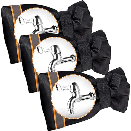 5.9" W x 7.7" H Outdoor Faucet Cover Socks for Winter Freeze Protection