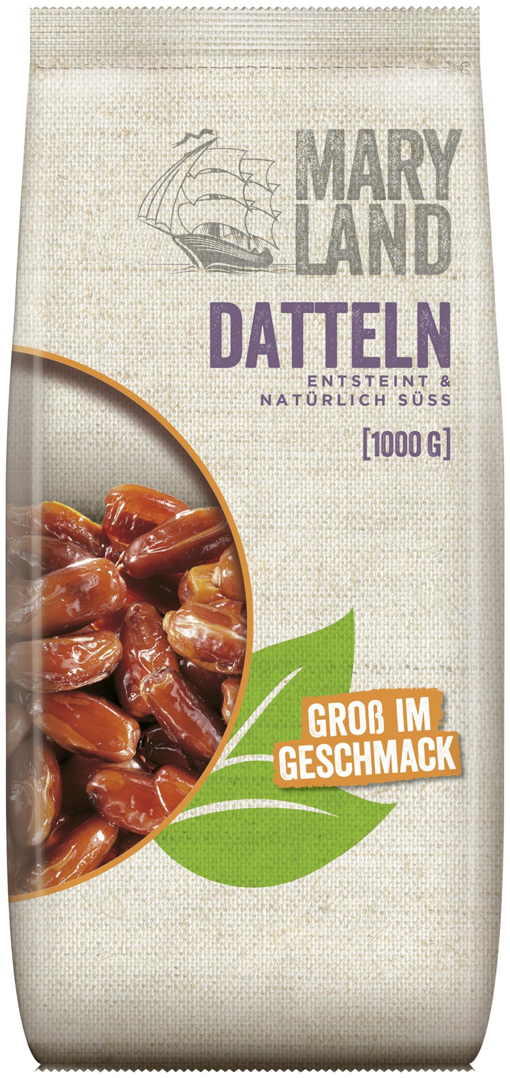 Maryland Datteln 1000g Vorratspackung 4er Pack – Datteln, entsteint – Perfekt zum Verfeinern oder Snacken (4 x 1000g)