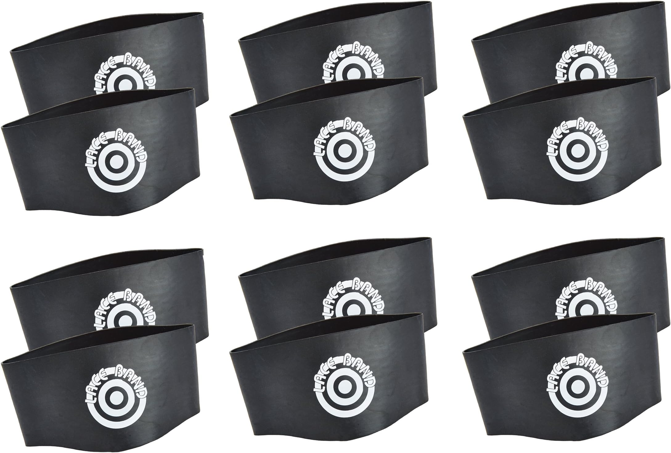 Unique Sports Lace Bands Black Soccer Cleat Lace Cover (6 Pair)
