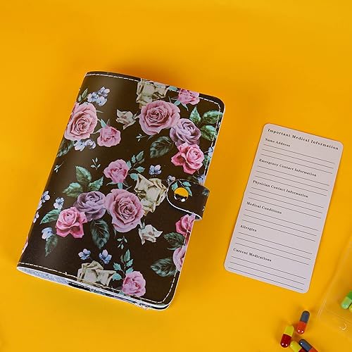 Miniatura 8 de Hennaja Libro organizador de píldoras, bolsas de píldoras de plástico transparente, autosellantes, organizador de medicamentos de viaje (1 rosa