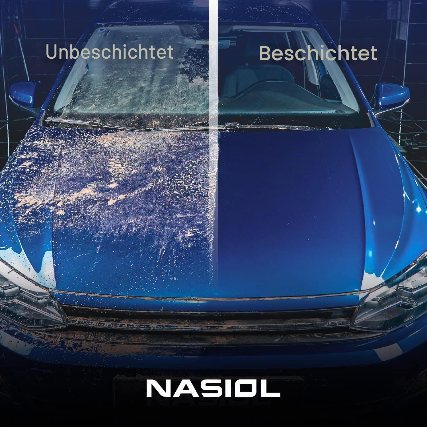 NASIOL ZR53 Nano Keramikversiegelung Auto, Keramikversiegelung, Lackversiegelung Auto, Keramik Autolack,Ceramic Coating, Hochwertige Nano Keramik Fliesen Kit 9H Farbschutz 50 ml