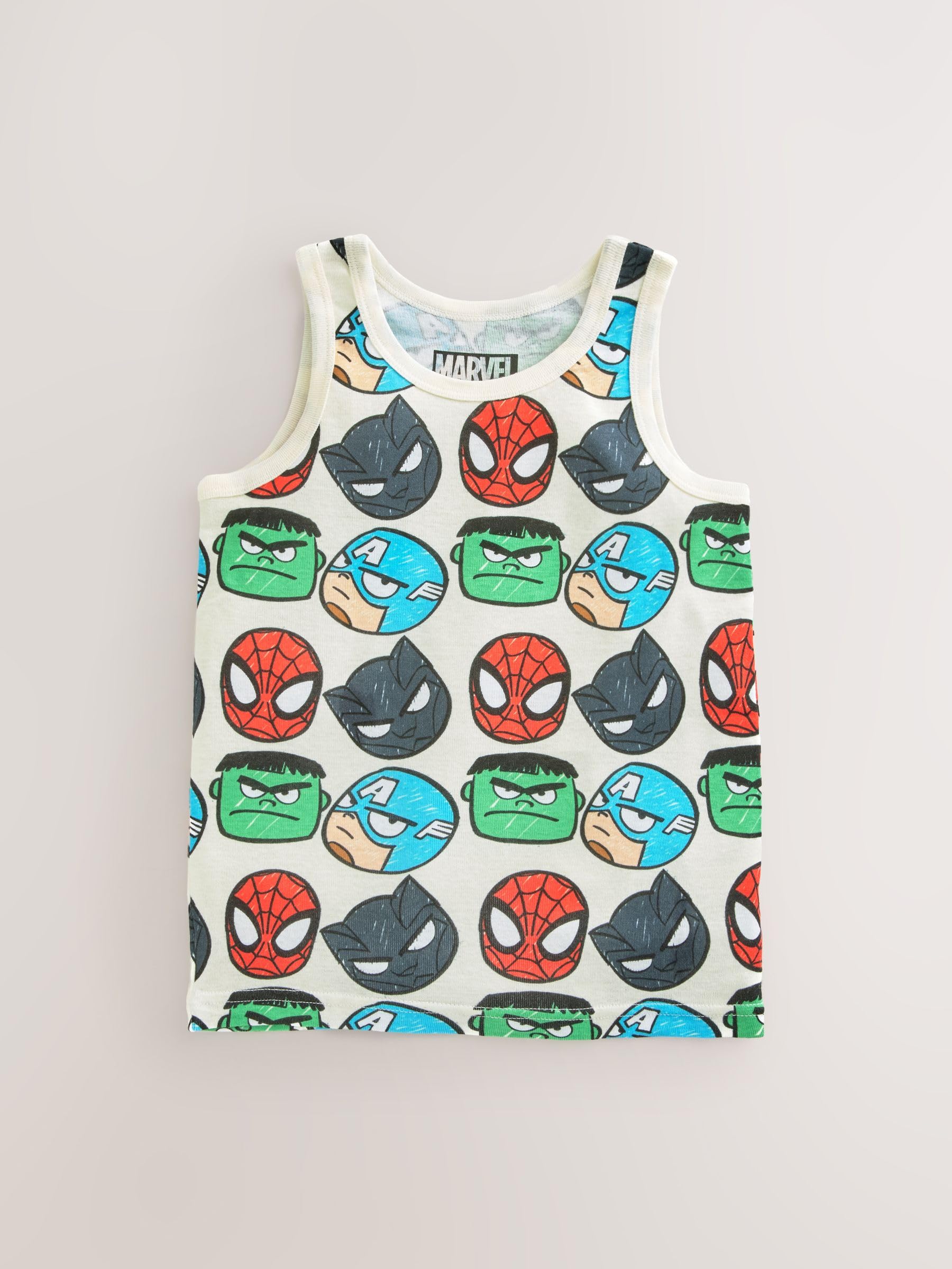 NEXT Garçon Débardeur 100% coton Marvel, lot de 3