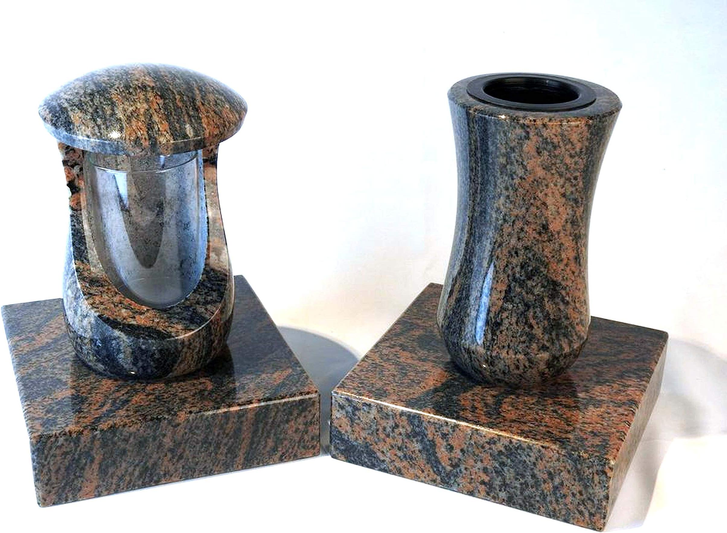 Grab Cerres, Memorial Funeral Grave Vase Granite Atria 2 Piece Base Gneiss Halmstad/Barap Hollandia Set Graveyard Cemetery Vase K.A. Rangoria Grave Lantern