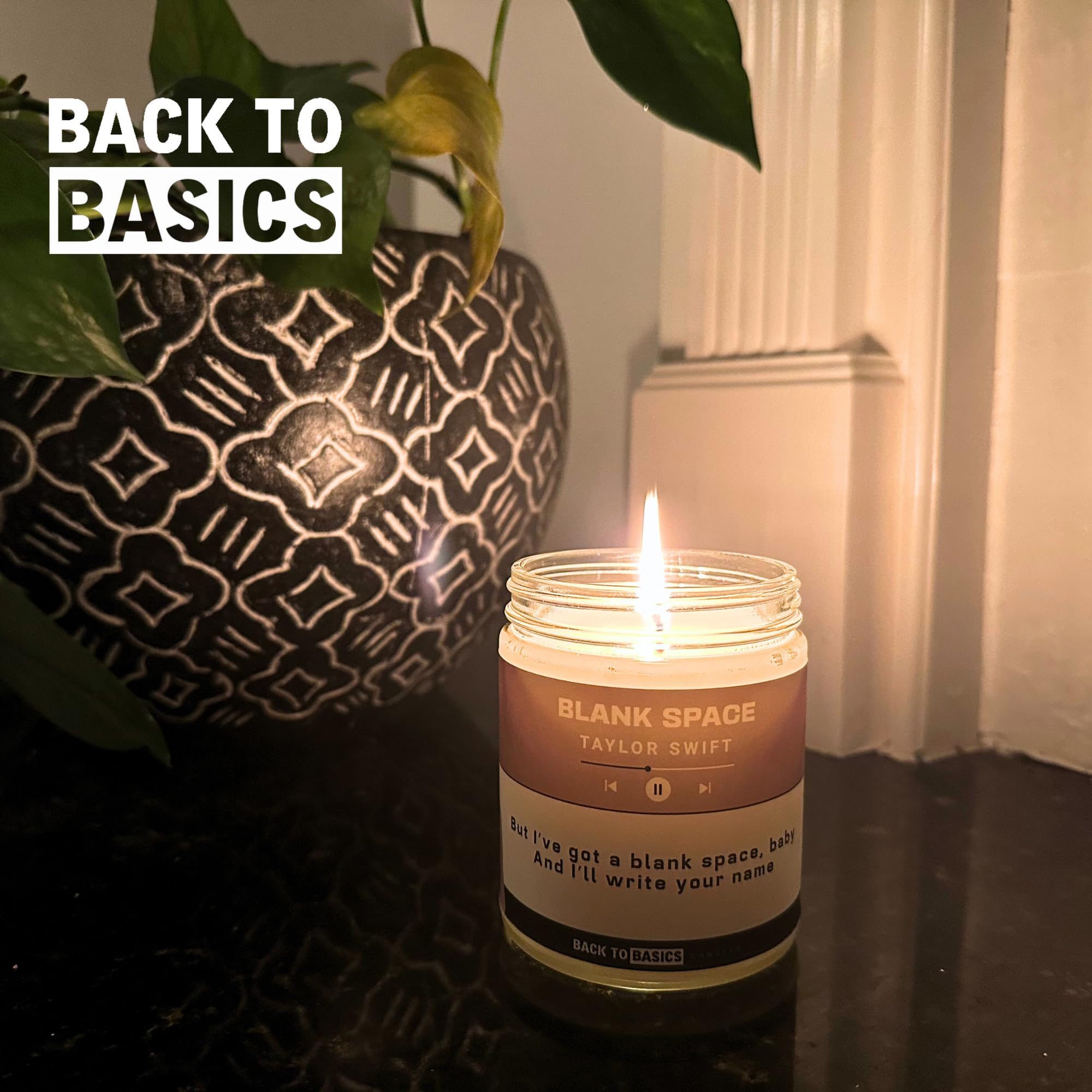 Back to Basics Taylor - Juego de velas prémium – 3 velas aromáticas veganas de cera de coco de soja para decoración del hogar, regalos de cumpleaños para mujeres, mejores amigos, hombres, aromaterapia