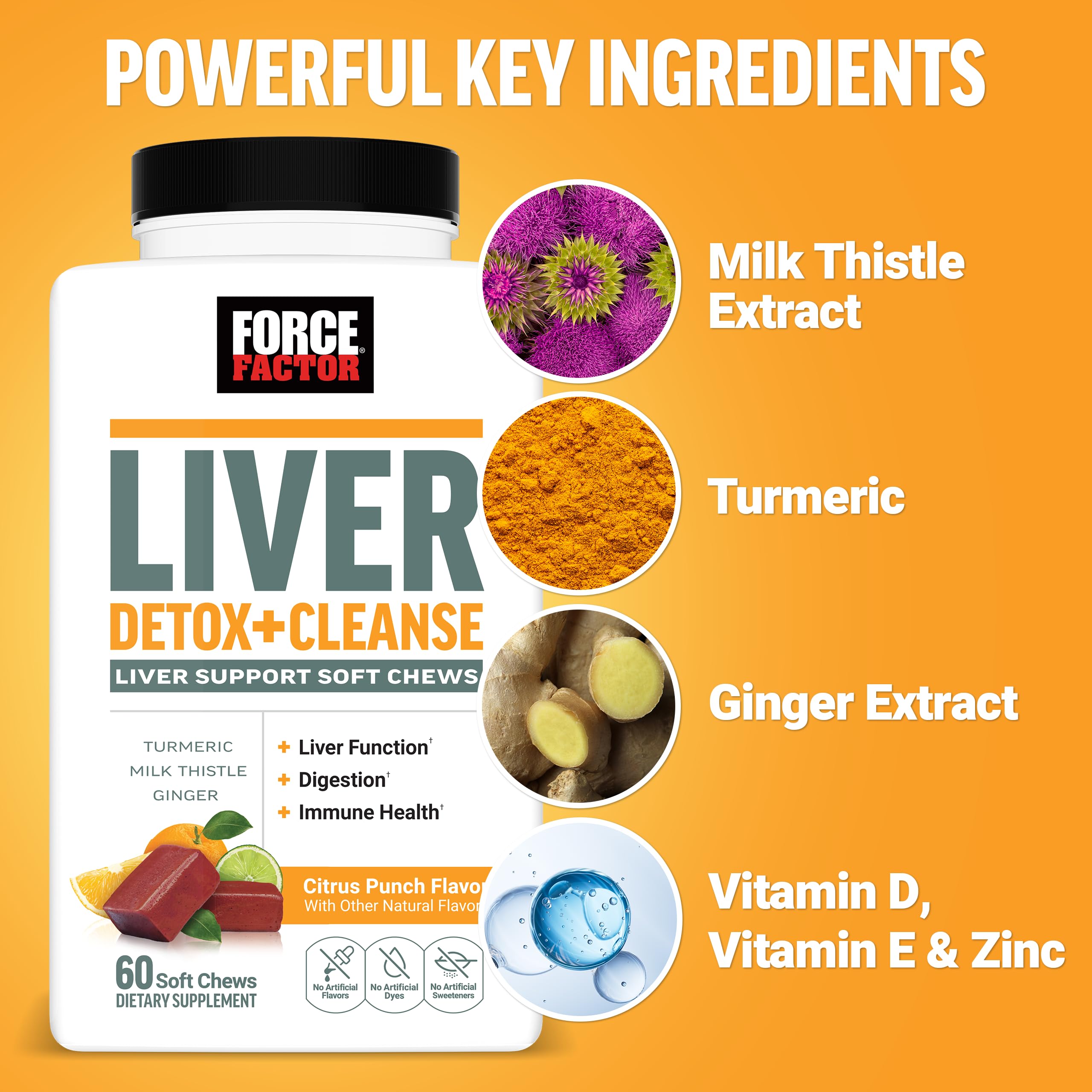 Force Factor Liver Detox + Cleanse Soft Chews — Amazon image 4