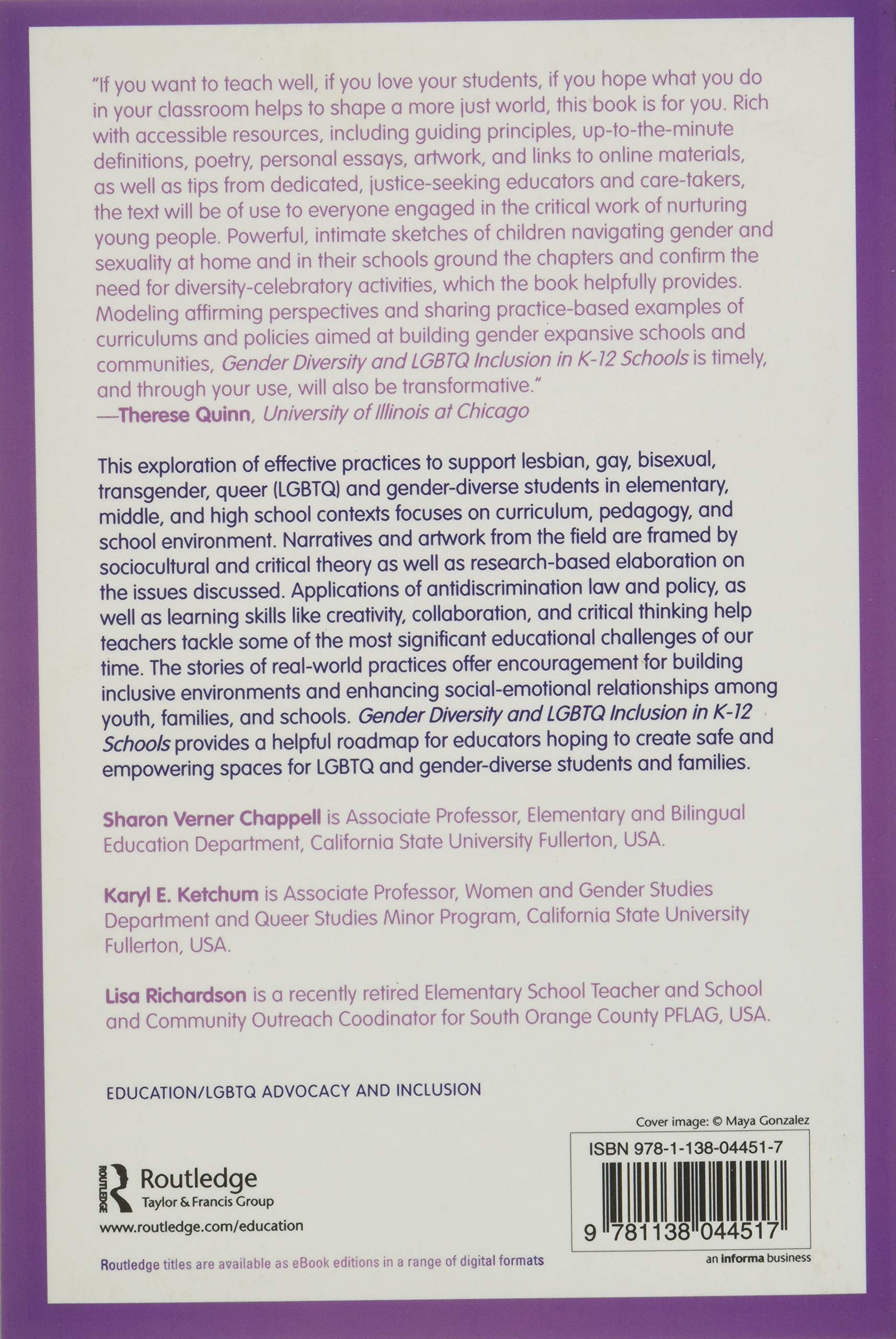 Gender Diversity and LGBTQ Inclusion in K-12 Schools: A Guide to Supporting Students, Changing Lives