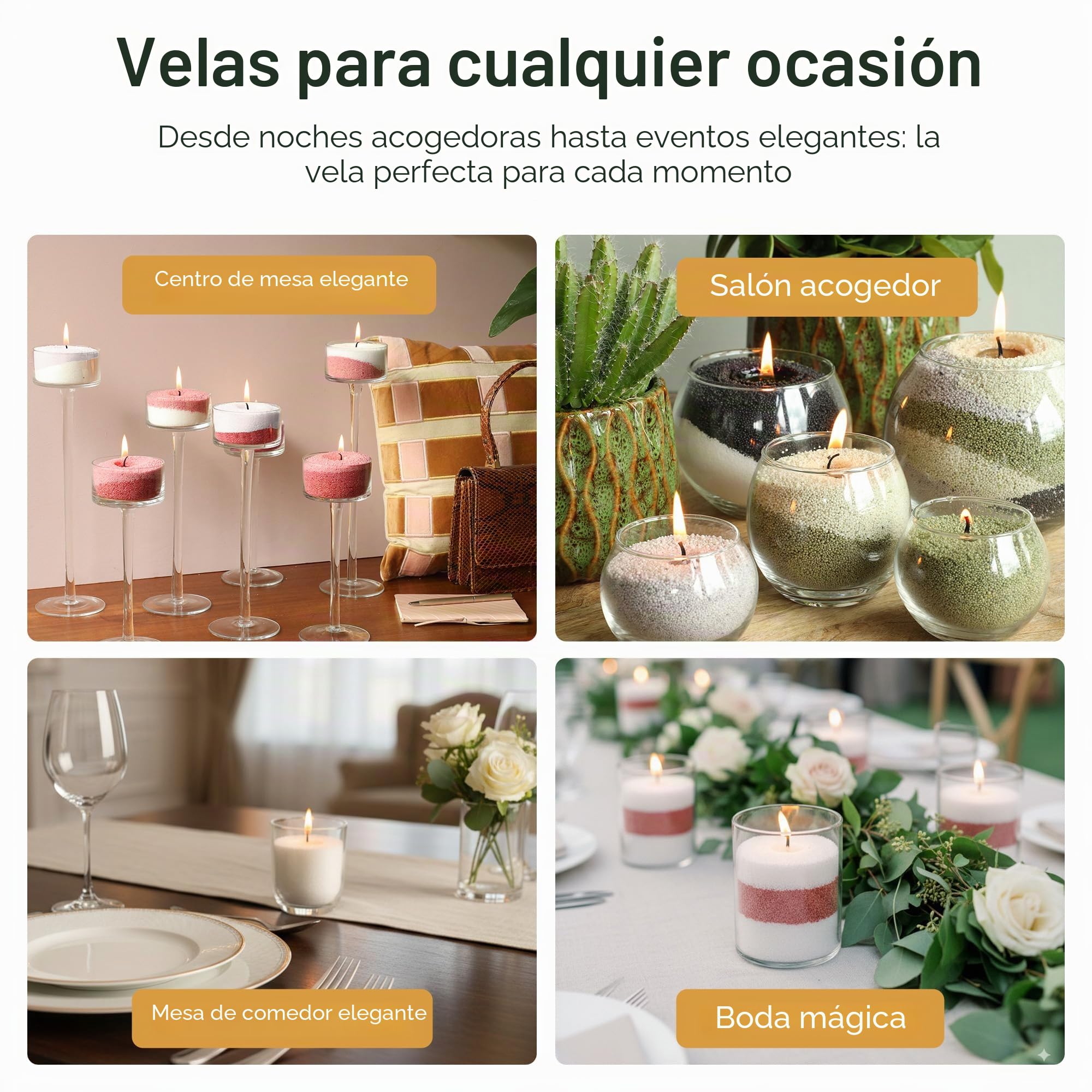 comforder Juego de velas con aroma y mecha, granulado de cera aromática, 400 g, granulado de cera + 4 mechas (negro, almizcle)