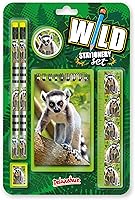 Vista 8 de Deluxebase Juego de papelería salvaje, pingüino de oficina y suministros escolares, incluye 2 lápices, borrador de goma, sacapuntas, regla y lindo