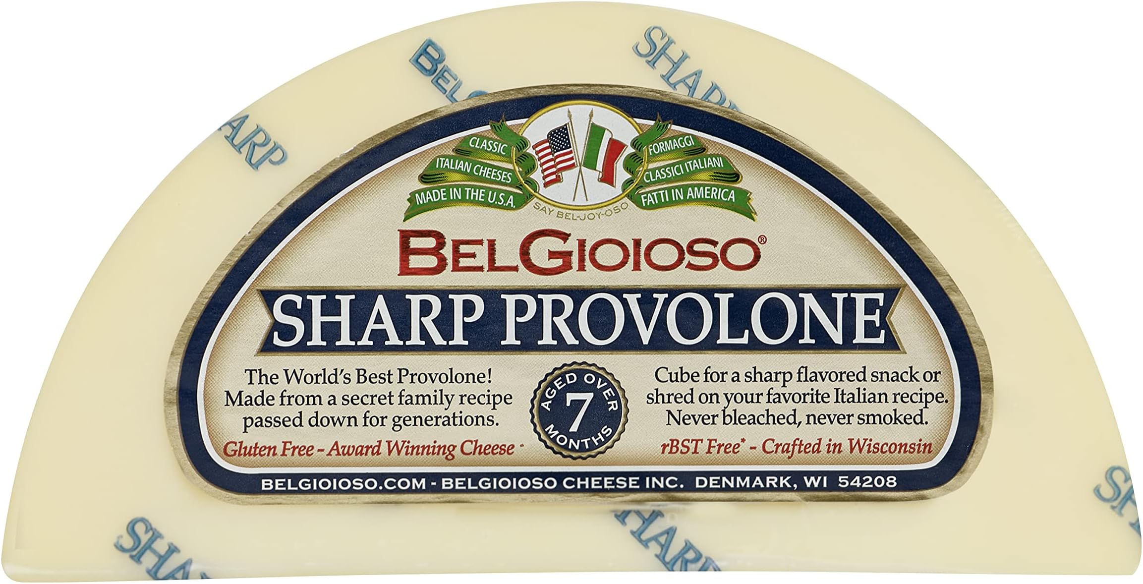 Belgioso, Sharp Provolone, 5 Ounce