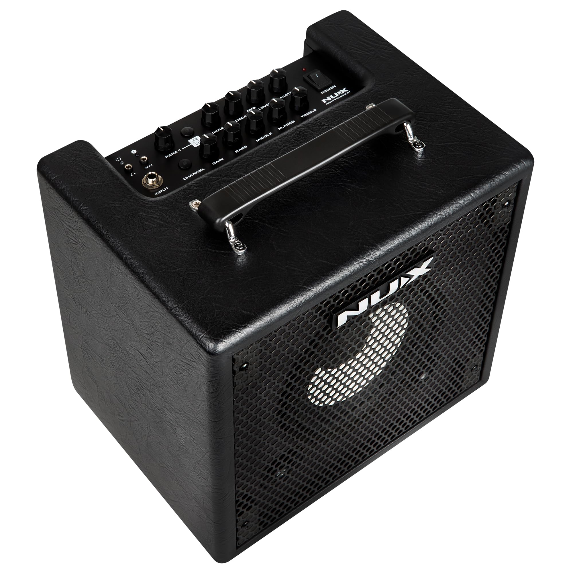 NUX Mighty Bass 50BT Digital Bass Verstärker, Bluetooth Audio Stream, 60s Phrase Loop, Gate, EFX, Amp Modell, IR, Modulation, Reverb, Portable Deep Tone to-Go, USB Audio Stream