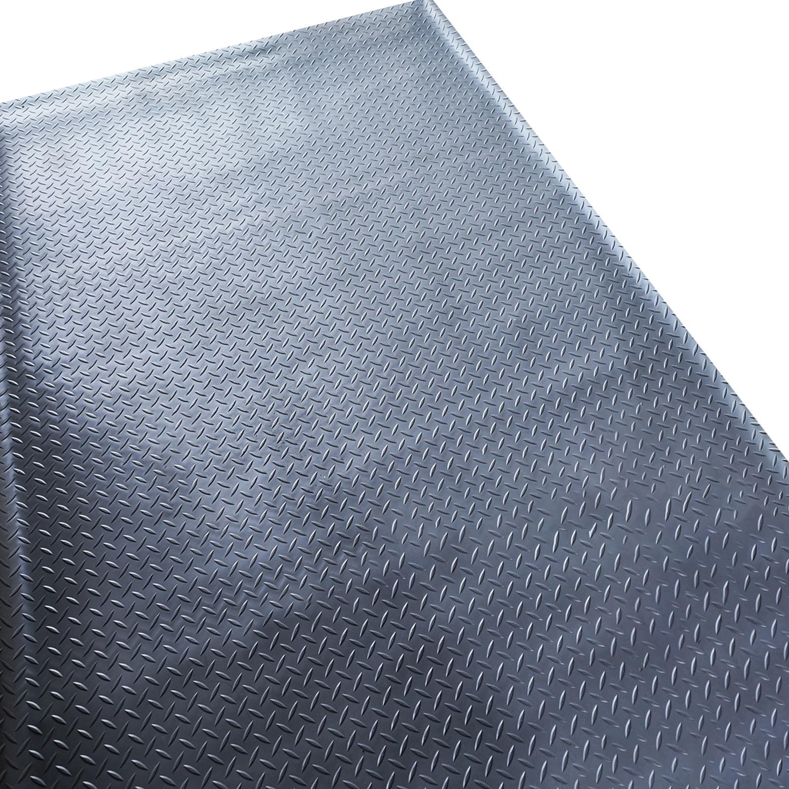 2mm Noppen Anti-Rutsch-Matte Meterware - Gummiläufer Noppenmatte als Werkstatt-Boden, Gummi-Matte, Werkbank Auflage u. Boden-Matte - Gummi Matte for Keller, Anhänger, 0,5–1,5 m, 1–10 m(0.9X7m/3X23ft)