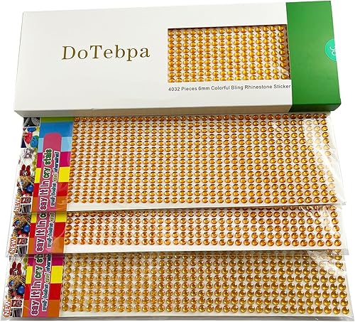 4032 piezas de calcomanías de diamantes de imitación de 0.236 pulgadas (0.236 in), autoadhesivas para álbumes de recortes y manualidades, boda,