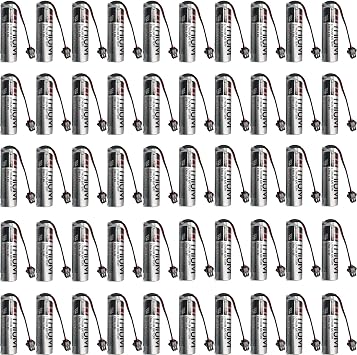 50 Pack Battery ER6V/3.6V 2400mAh Battery for OTC Robot 5096-434 PLC Battery with SM Plug ER6V AA Battery 50 Pack ER6V Battery