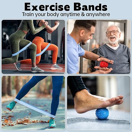 Miniatura 4 de Workout Bands, Resistance Bands for Working Out, Stretch Bands, Long Gym Elastic Bands for Workout, Pull Up Training Bands for Body Stretching,