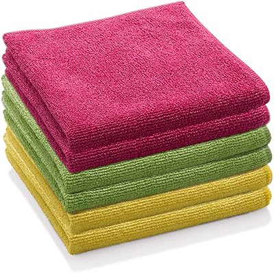 E-Cloth General Purpose Assorted Colors Cloth GIF Box 6 Pack
