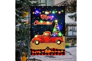 Merry Christmas Lighted Garden Garland: A Festive and Illuminated Delight