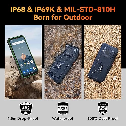 Miniatura 4 de Rugged Phones Unlocked, 2023 Blackview BV6200 Rugged Smartphone, 13000mAh Battery 18W Fast Charge, Android 13, 8GB+64GB2TB Expand, Loudest Speaker