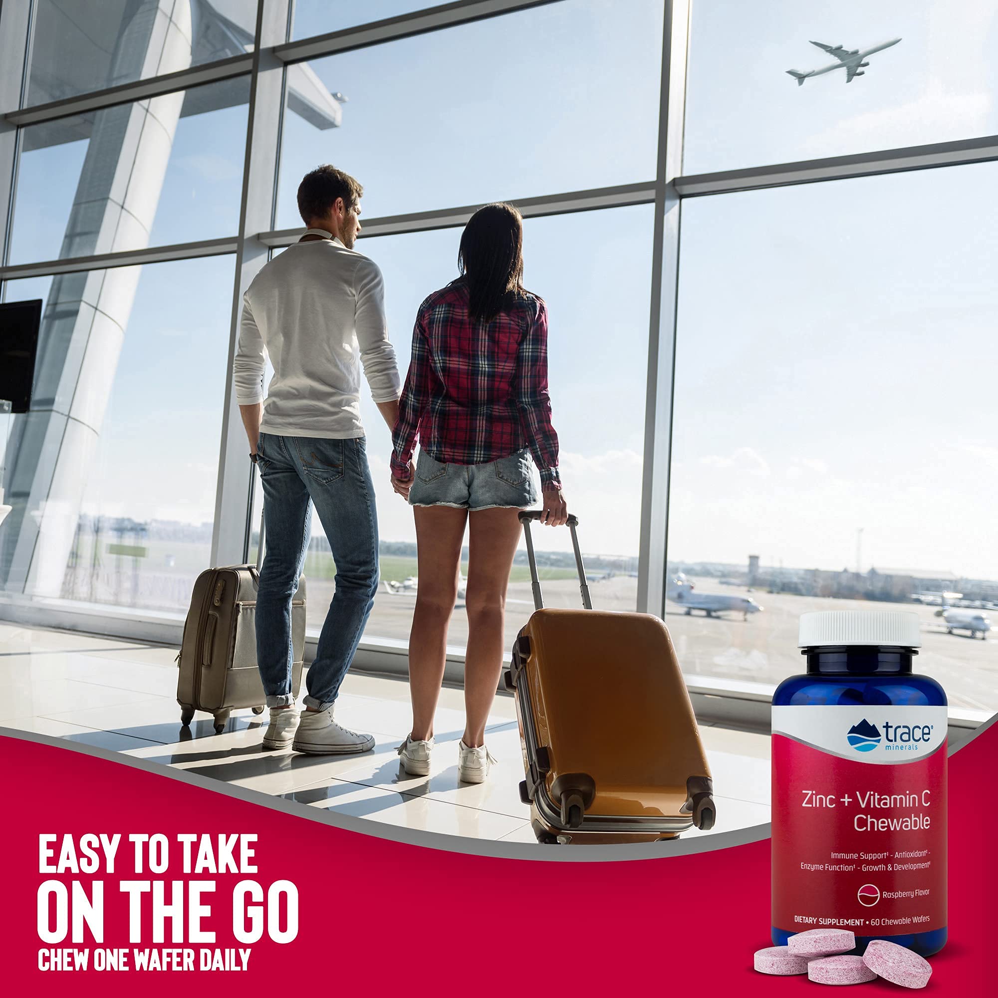 Buy Trace Minerals Zinc + Vitamin C Chewable Immune Booster