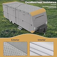 Vista 6 de Leader Accessories Cubierta a prueba de viento para cámper, 14 a 16 pies, extragruesa, antirrayos ultravioleta y Ripstop, con 4 cubiertas