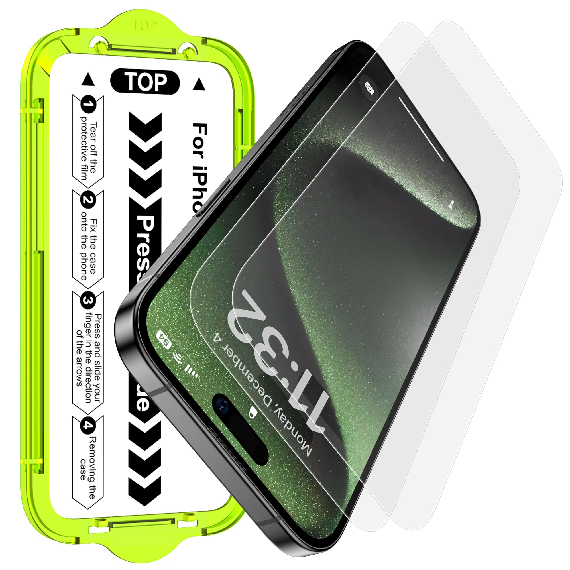 Esanik for iPhone 15 Pro Max Matte Glass Screen Protector