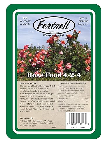 Rose Food 4-2-4 Fertilizante orgánico, 10lb o 25lb