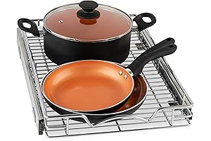 HOLD N' STORAGE Pull Out Cabinet Organizer with Roll Out Shelves