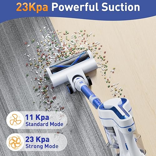 Miniatura 2 de EICOBOT Aspiradora inalámbrica, potente succión de 23 Kpa, aspiradora ligera con batería desmontable de hasta 35 minutos de tiempo de