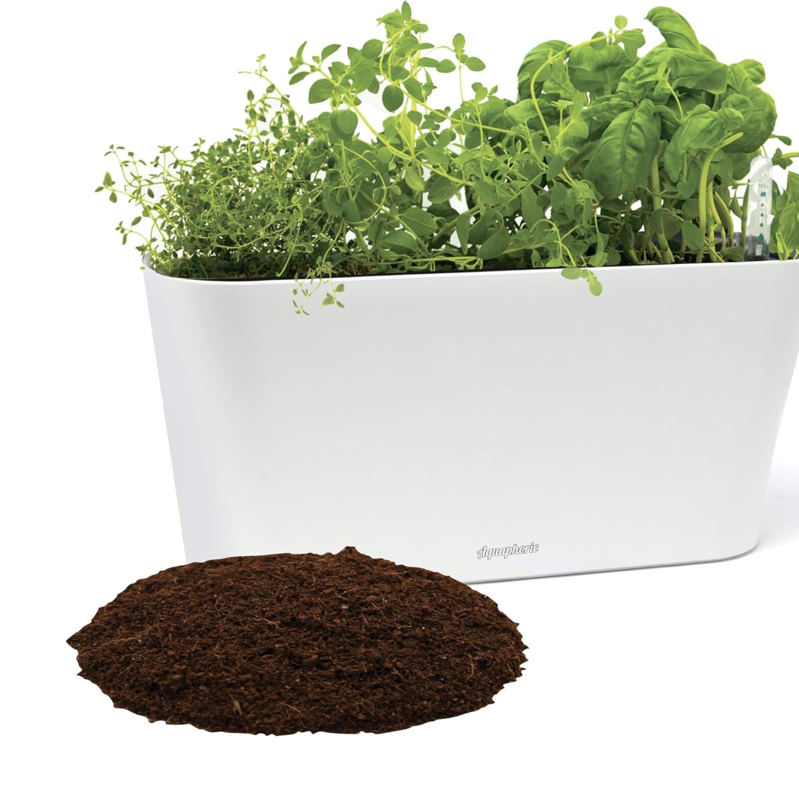 Window Garden Aquaphoric Herb Garden Tub - Self Watering Planter Box with 6 Quarts Fiber Soil