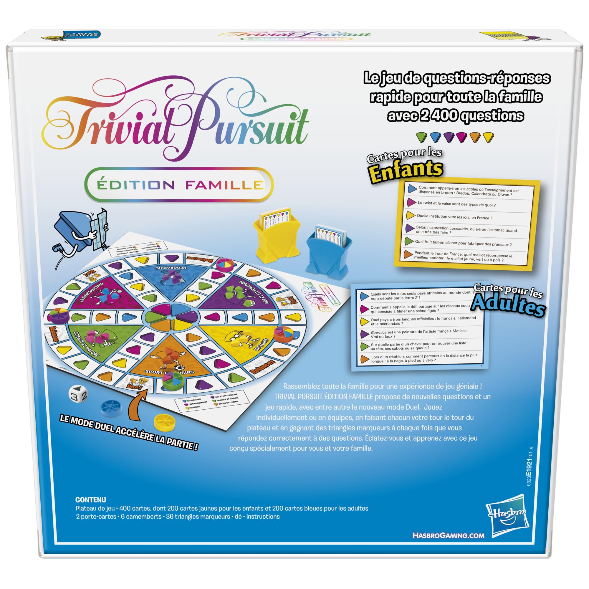 Trivial Pursuit - Juego de mesa Trivial Pursuit Familia - Juego de reflexión - Versión francesa