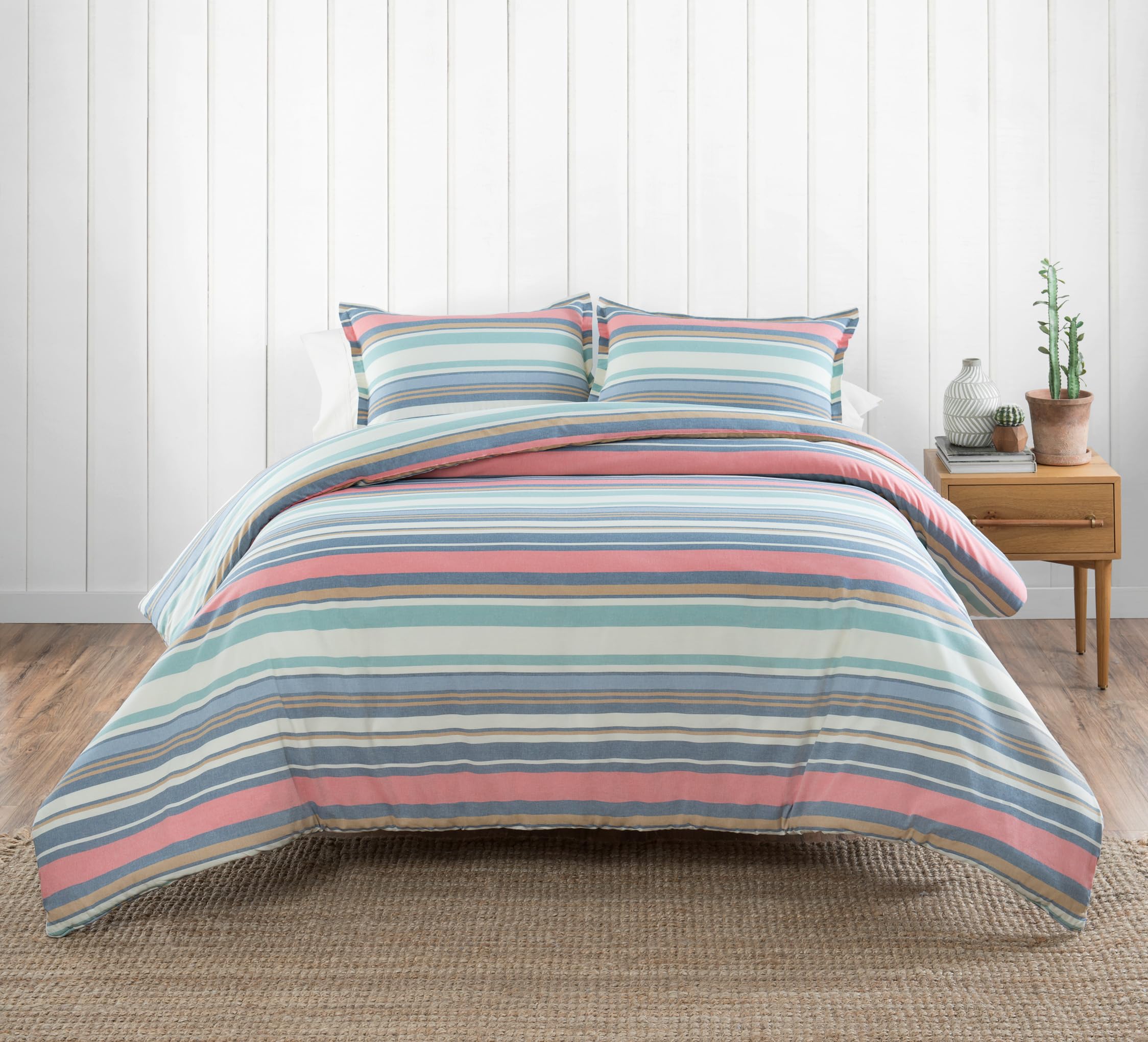 Amazon.com: Pendleton Aurora Twin Comforter Set, Stripe Luxury
