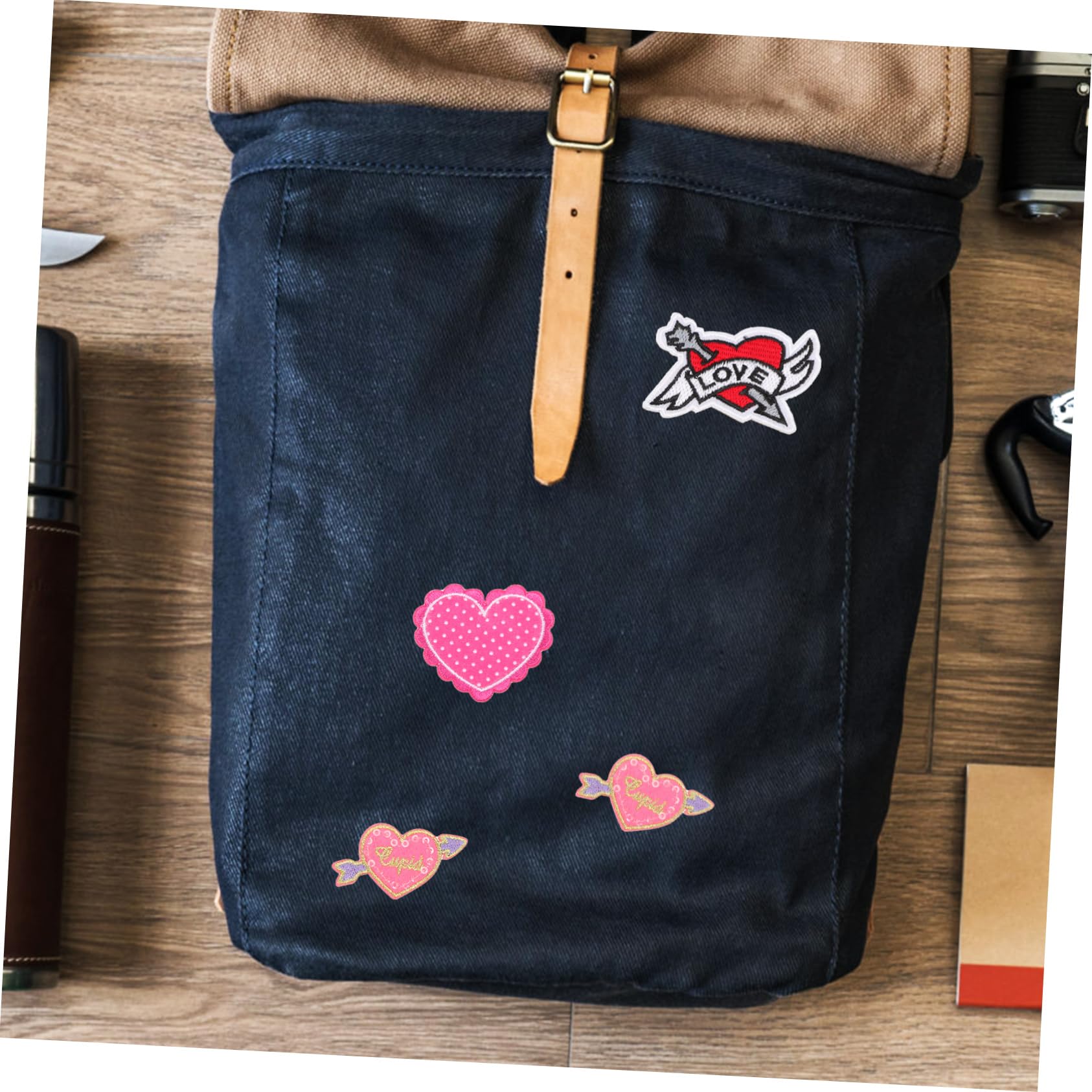 VILLCASE 80stücke Herz-patches Zum Aufbügeln Bunte Gestickte Applikationen Für Kleidung Jeans Taschen Und Accessoires Zur Reparatur Und Dekoration Von Textilien