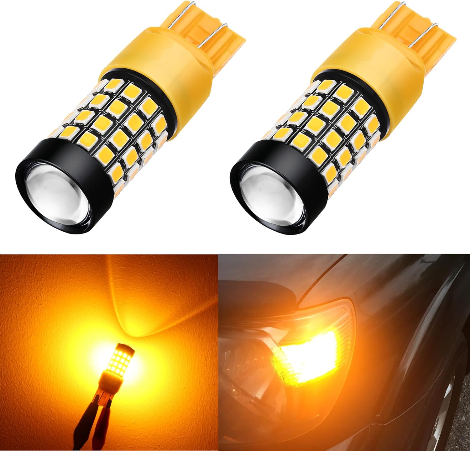Alla Lighting 1000Lm 2835 51SMD T20 7440 7443 Extremely